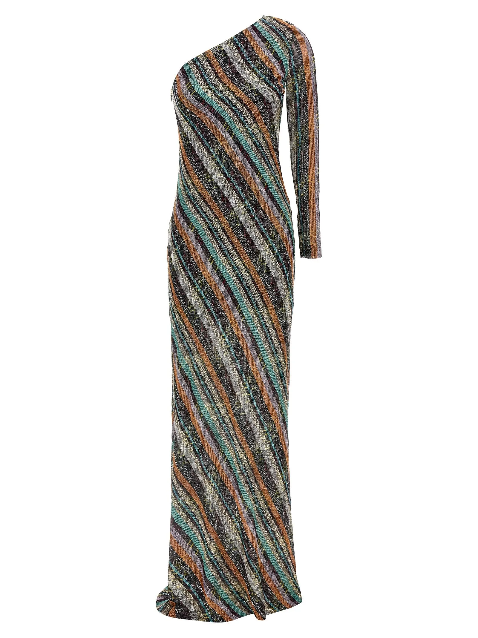 Irregular Zig Zag Dress Dresses Multicolor sold by Wanan Luxury