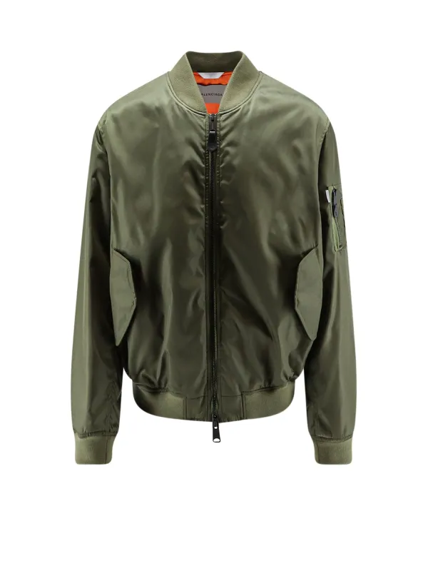Nylon Bomber With Orange Lining made by Balenciaga