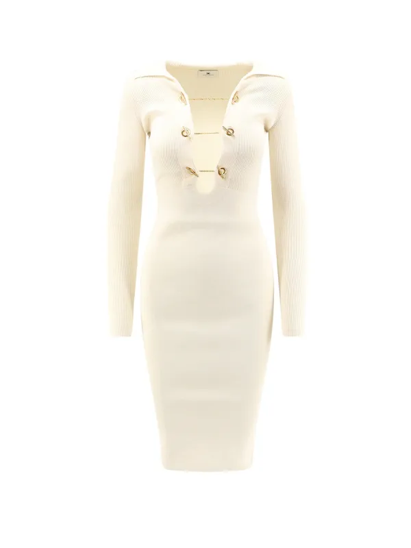 Long Viscose Blend Dress made by Elisabetta Franchi