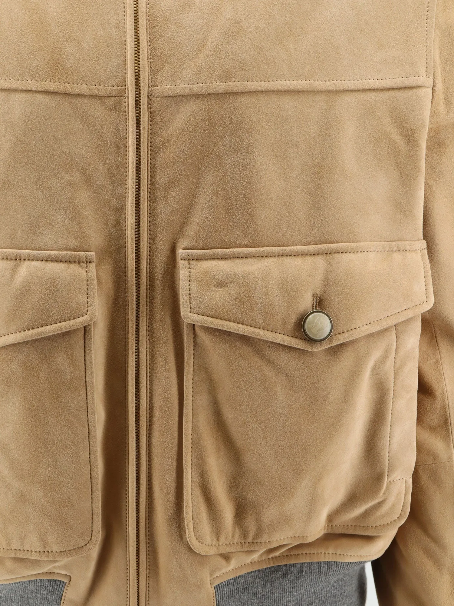 Padded Suede Jacket sold by Wanan Luxury product image thumbnail 3