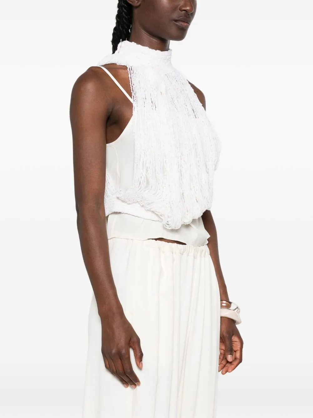 Wool And Silk Blend Top sold by Wanan Luxury product image thumbnail 4