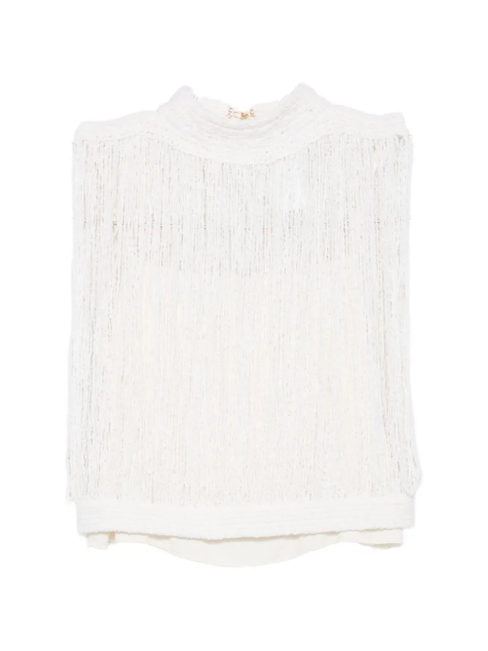 Wool And Silk Blend Top sold by Wanan Luxury