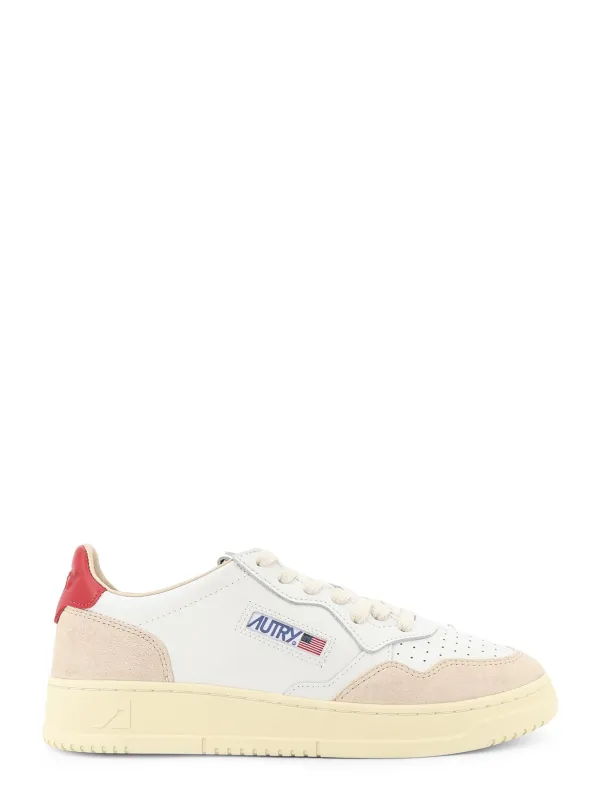 Medalist Low Leather Sneakers With Side Logo made by Autry