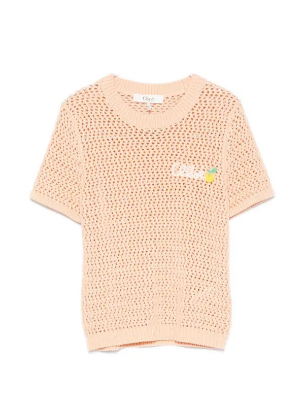 Cotton Knitted Sweater made by Chloe