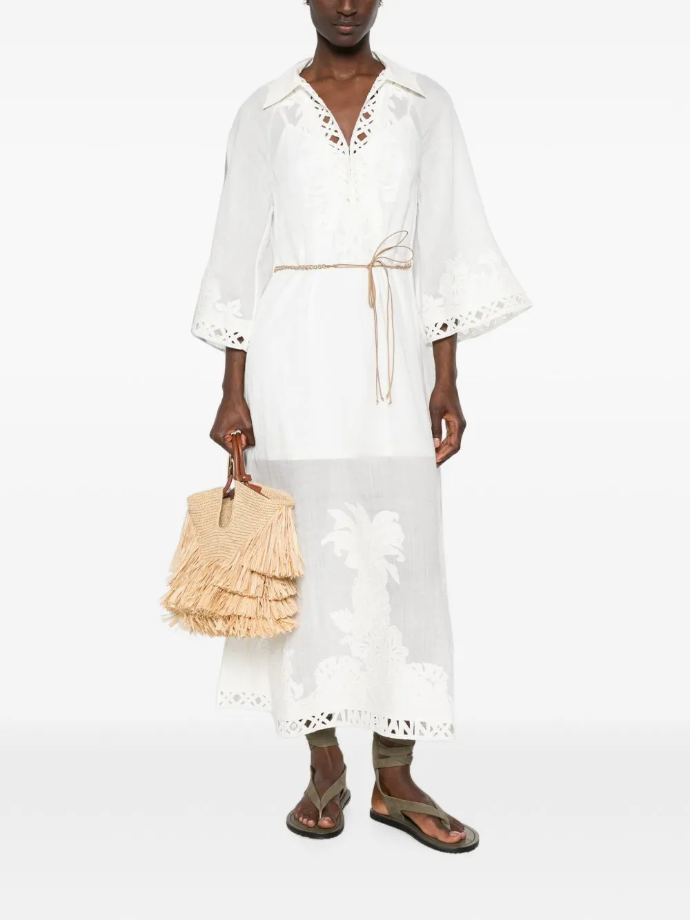 Indra Embroidered Maxi Dress sold by Wanan Luxury product image thumbnail 3