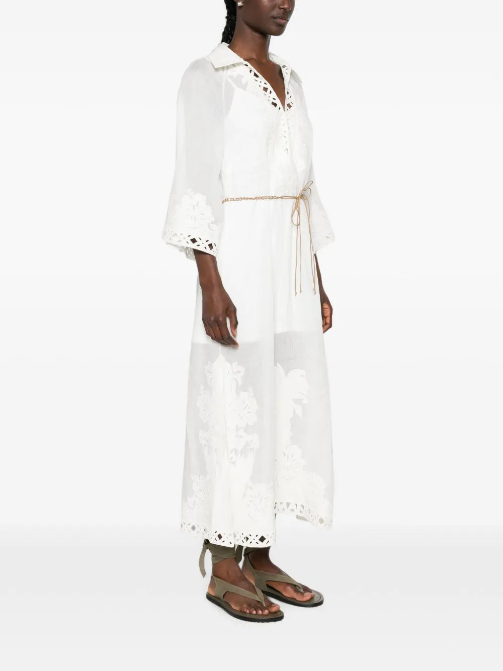Indra Embroidered Maxi Dress sold by Wanan Luxury product image thumbnail 4