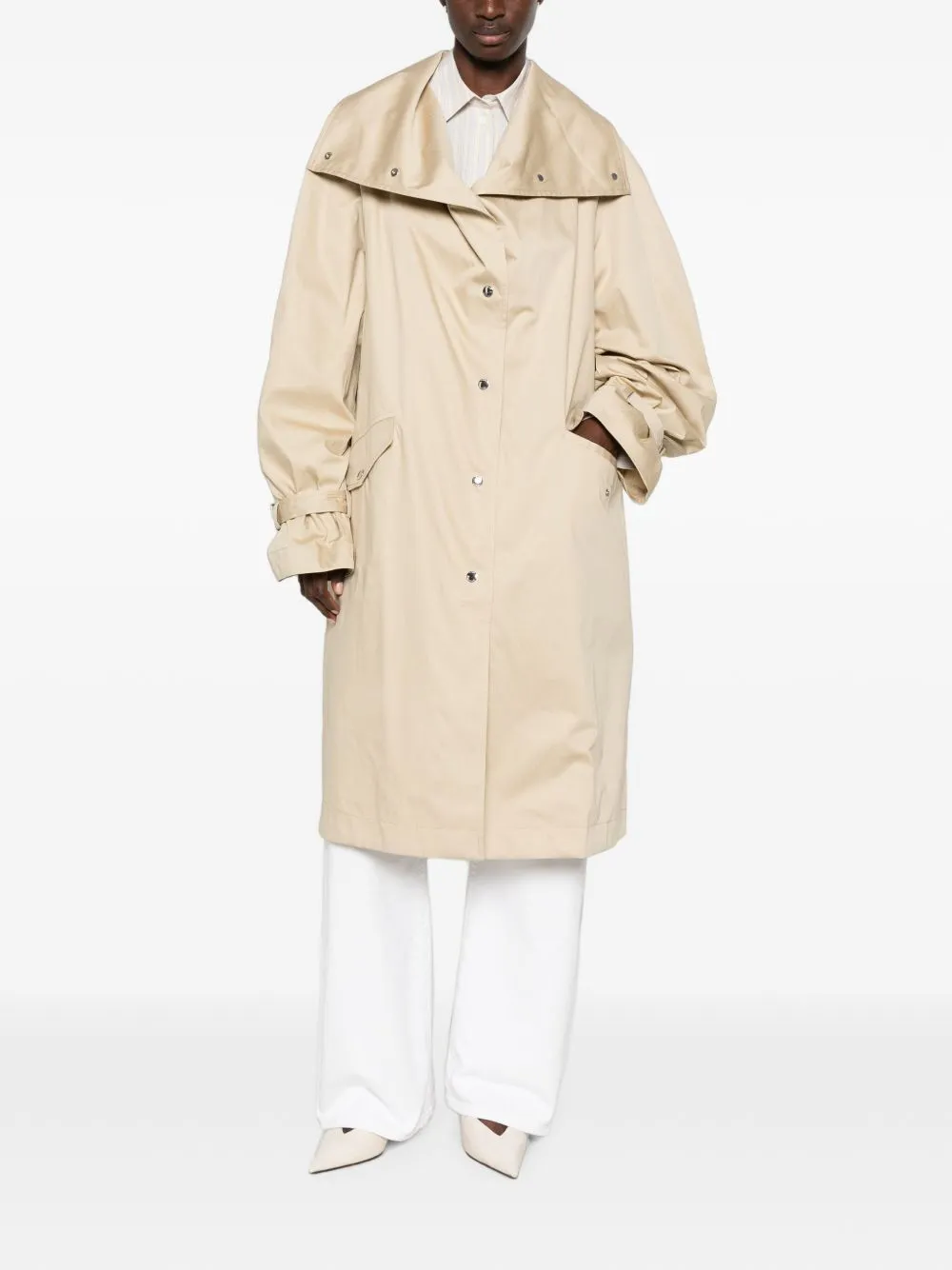 Cotton Trech Coat sold by Wanan Luxury product image thumbnail 3