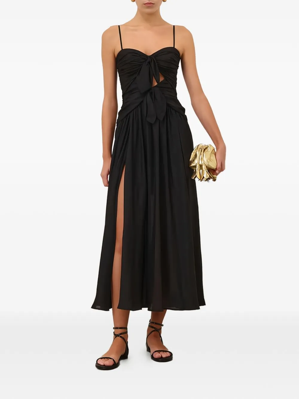 Aster Silk Midi Dress sold by Wanan Luxury product image thumbnail 3
