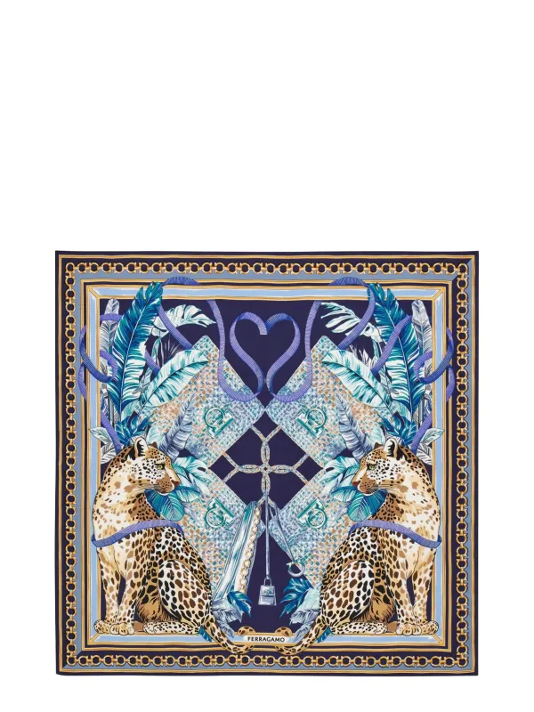 Felindra Silk Foulard made by Salvatore Ferragamo