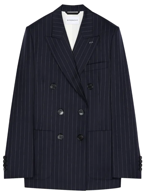 Double Breasted Jacket In Wool made by Givenchy