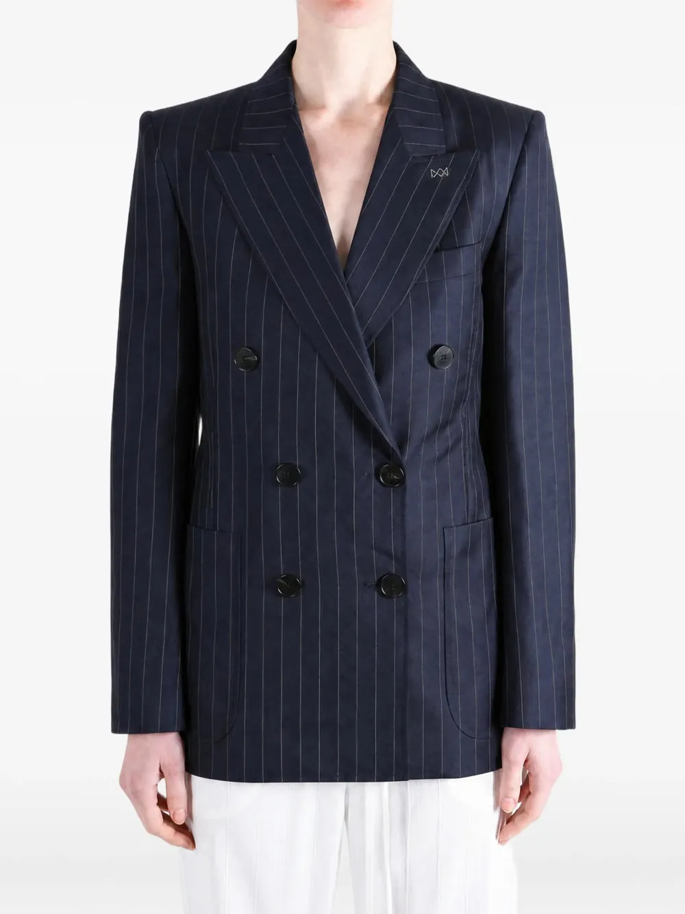 Double Breasted Jacket In Wool sold by Wanan Luxury product image thumbnail 2