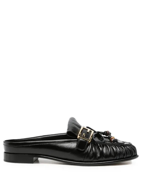 Baguette Leather Sabots made by Fendi