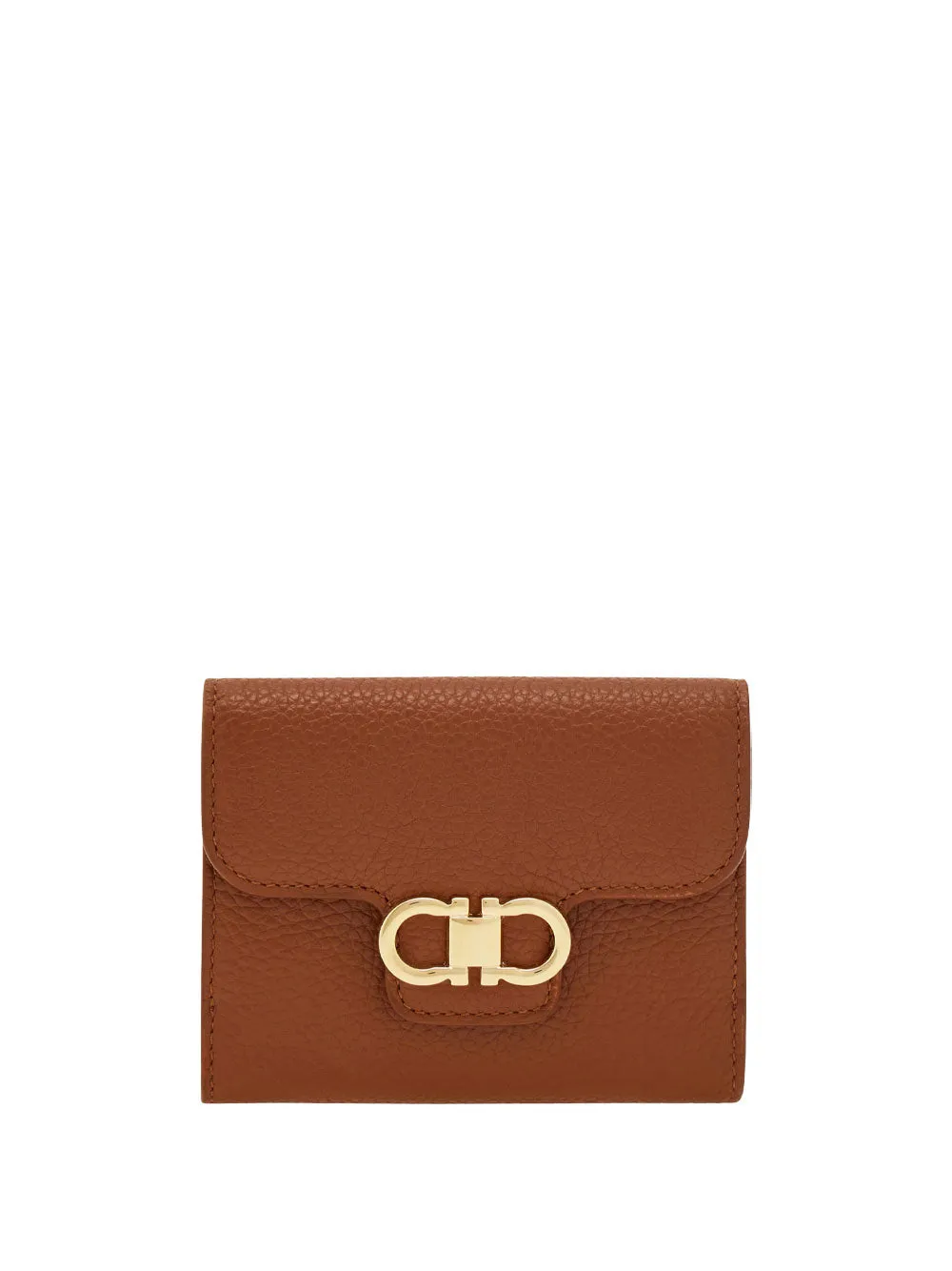 Gancini Hammered Leather Compact Wallet sold by Wanan Luxury