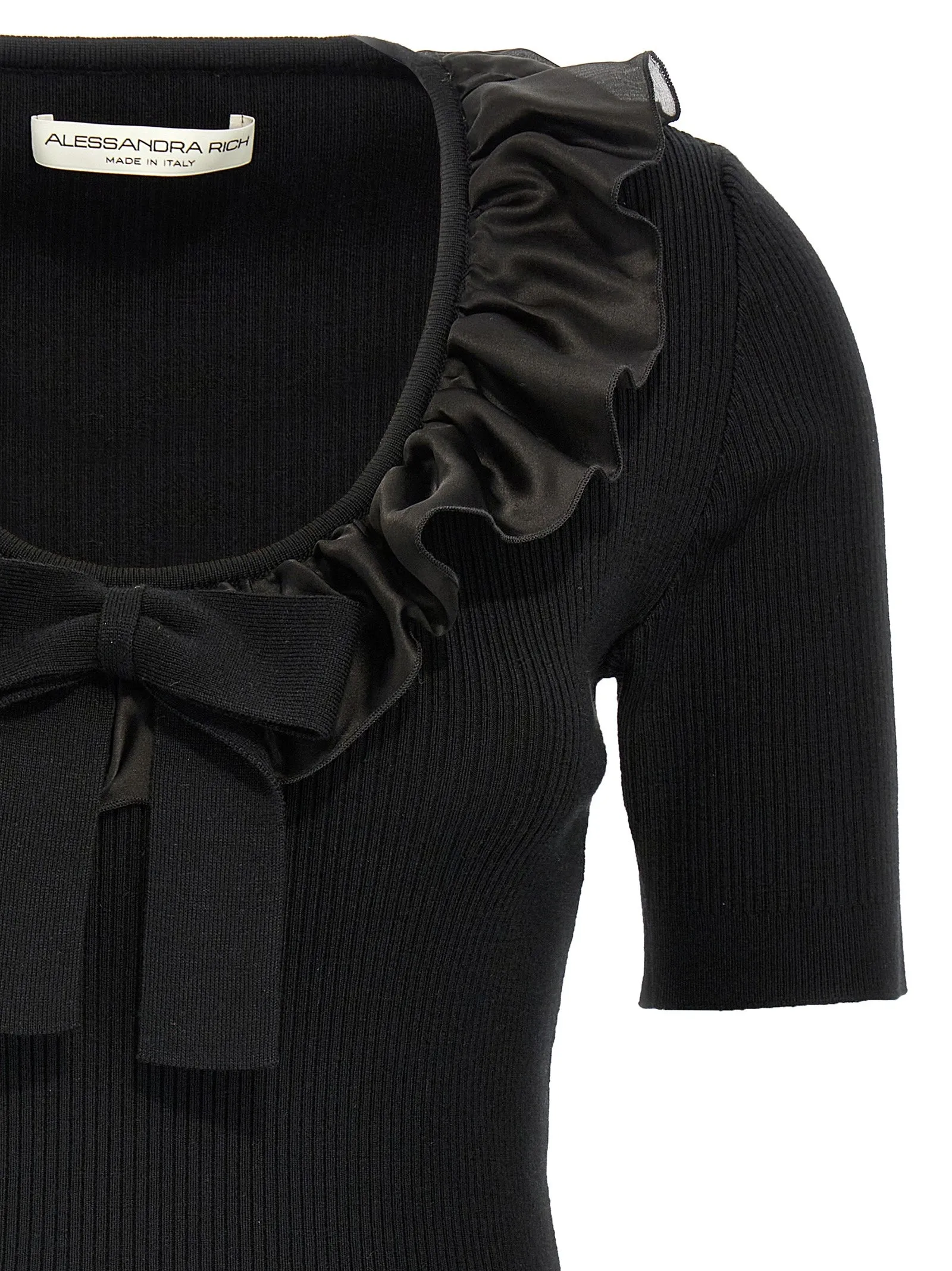 Ruffle T-Shirt Black sold by Wanan Luxury product image thumbnail 3