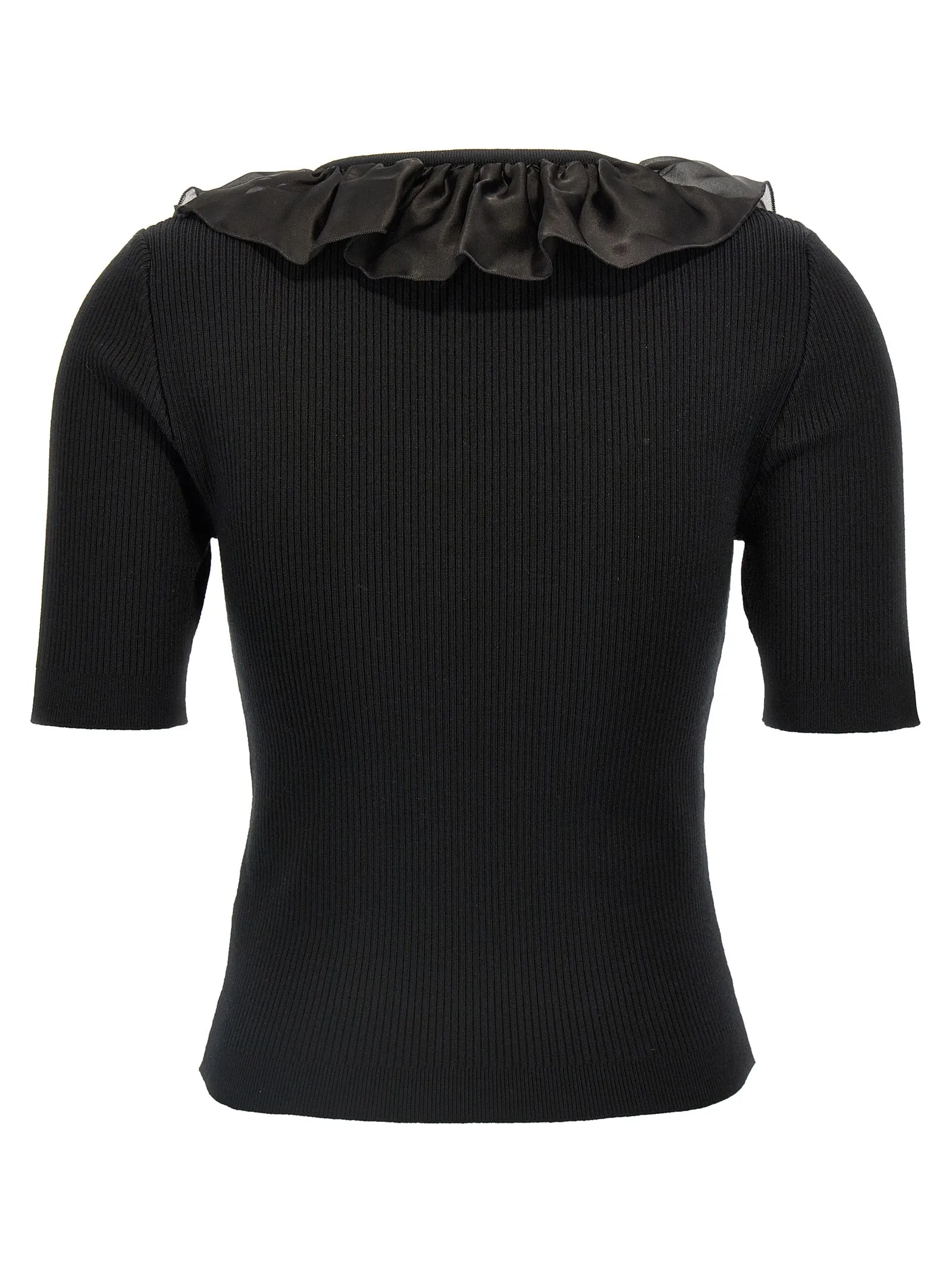 Ruffle T-Shirt Black sold by Wanan Luxury product image thumbnail 2