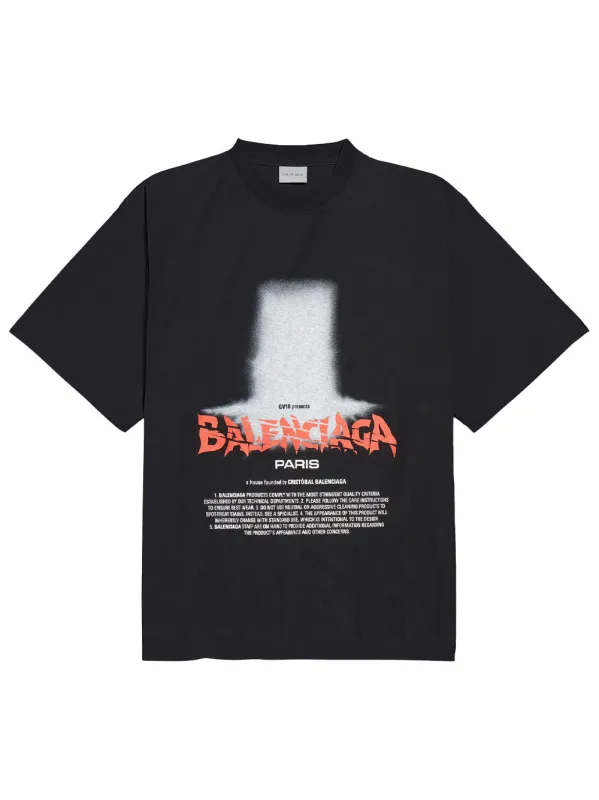 The Door Oversized T-Shirt In Dry Jersey made by Balenciaga