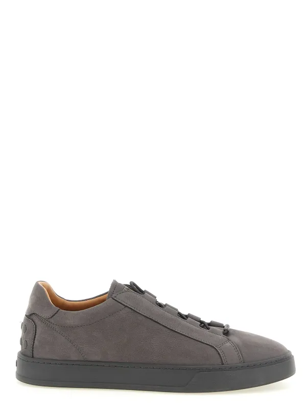 Nubuck Sneakers Gray made by Tod's