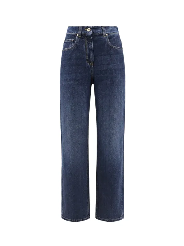 The Wide Barrel -Full Lenght Jeans made by Brunello Cucinelli