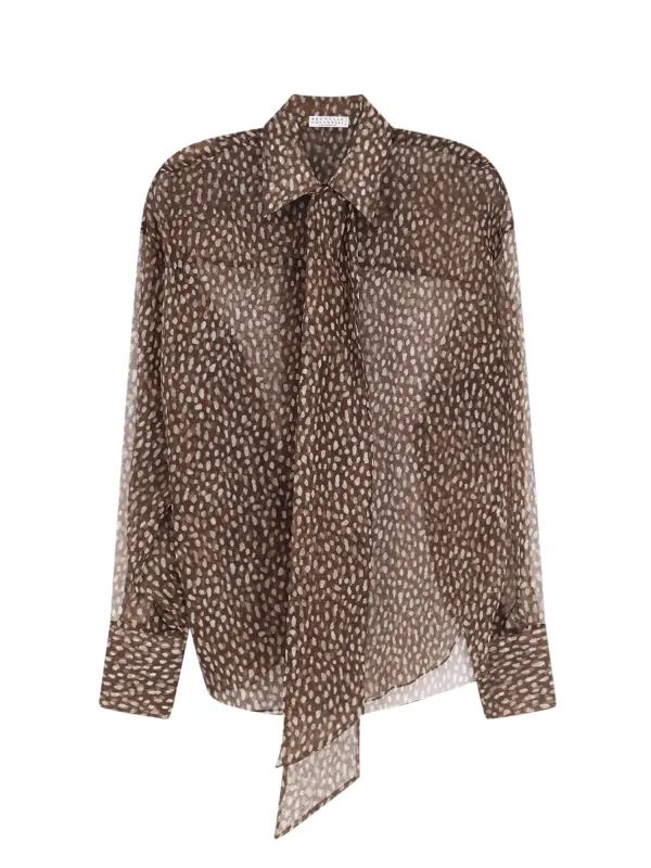 Sheer Silk Shirt made by Brunello Cucinelli