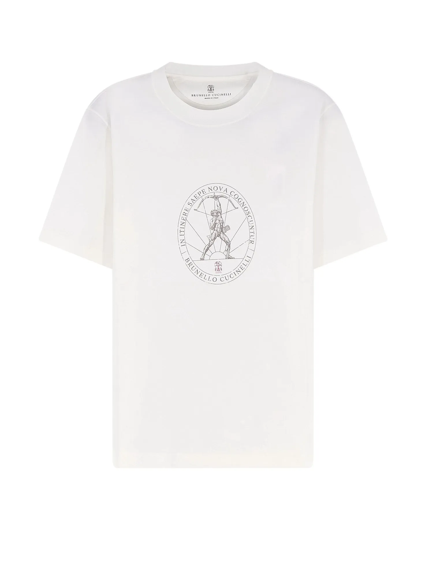 Cotton T-Shirt With Print On The Front sold by Wanan Luxury