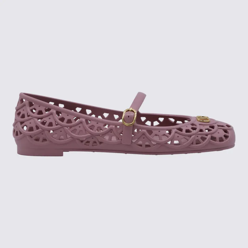 Flat Shoes Soft Pink made by Valentino Garavani