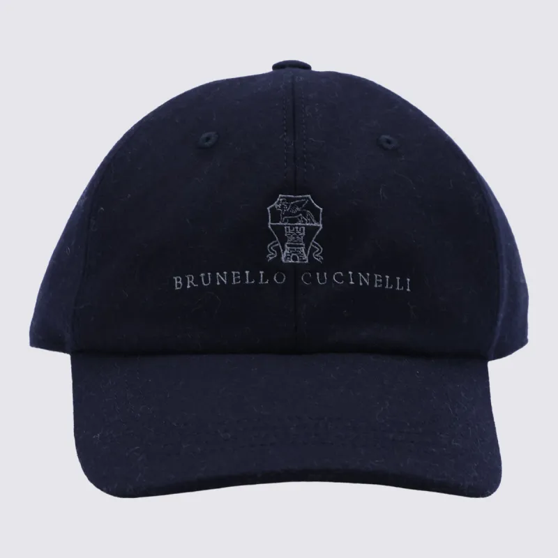 Hats Navy made by Brunello Cucinelli
