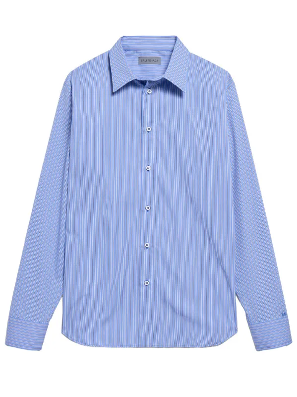Striped Poplin Shirt In Ultrafine Technical Poplin made by Balenciaga