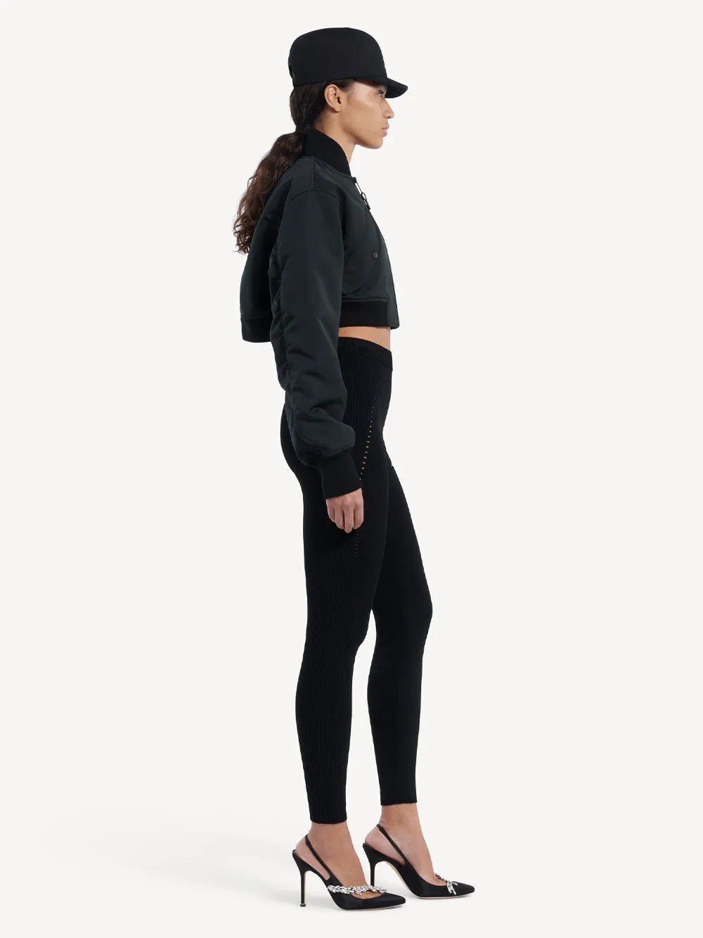 Techwear Leggings In Viscose Sporty Knit sold by Wanan Luxury product image thumbnail 3