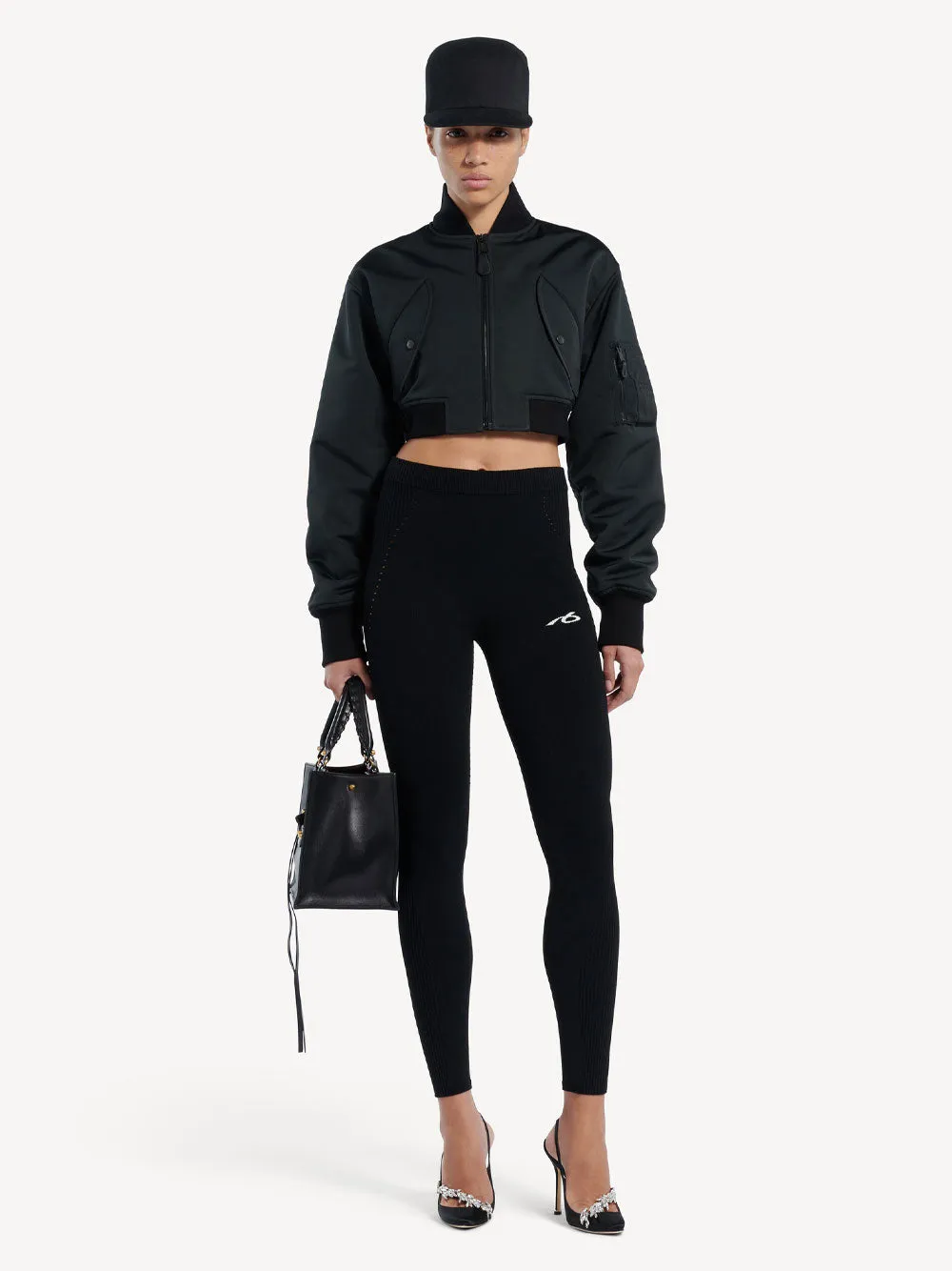 Techwear Leggings In Viscose Sporty Knit sold by Wanan Luxury product image thumbnail 2