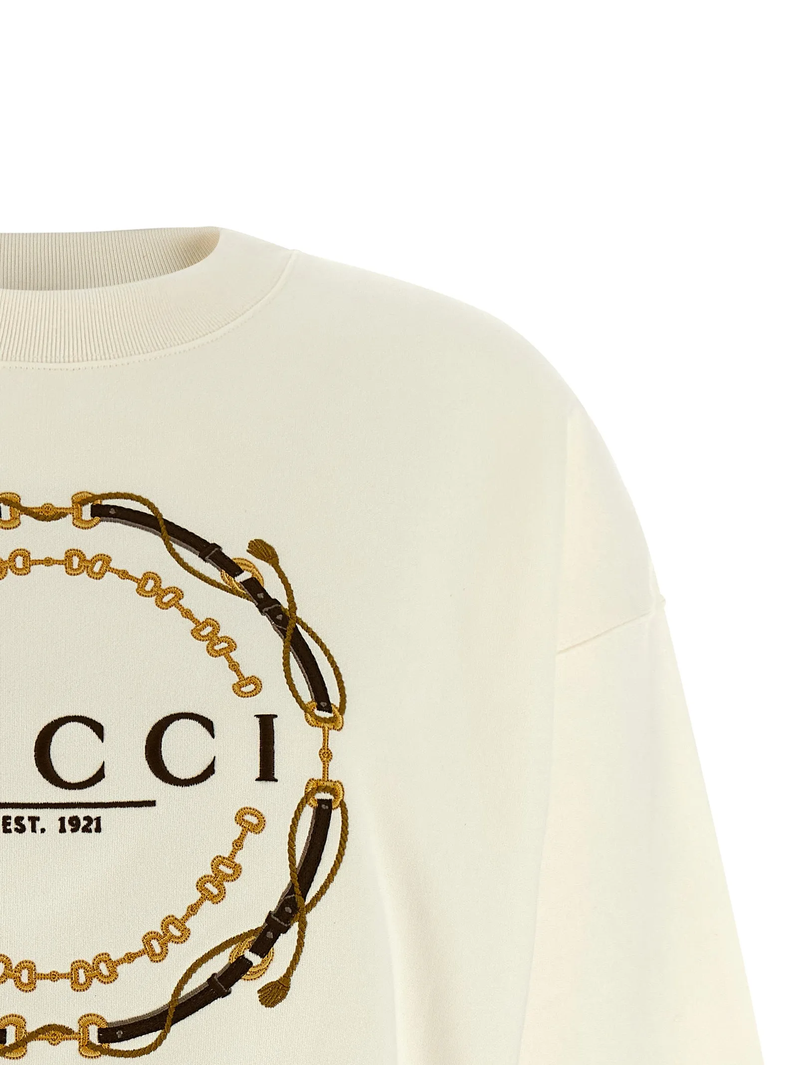 Embroidery Sweatshirt White sold by Wanan Luxury product image thumbnail 3