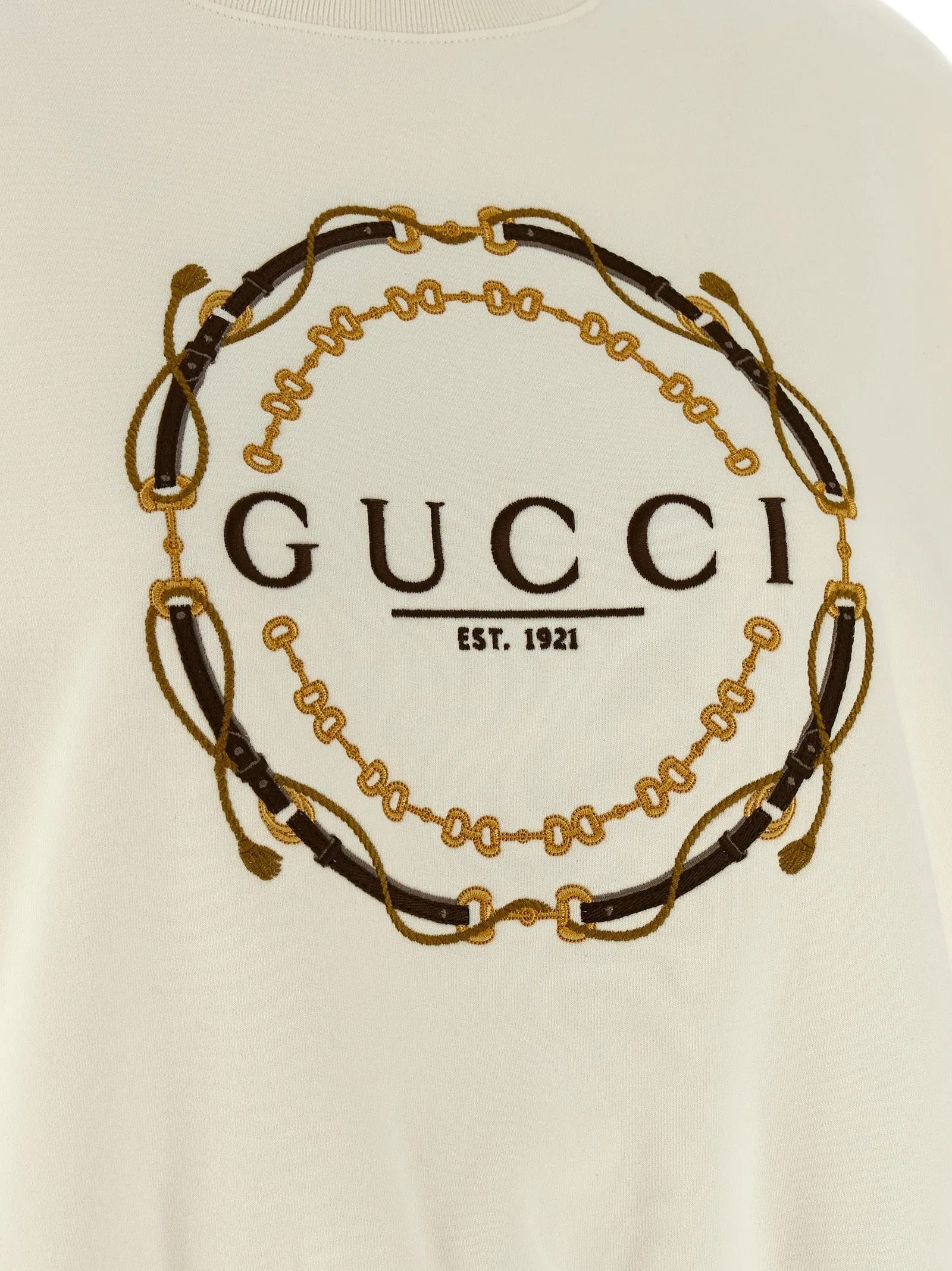 Embroidery Sweatshirt White sold by Wanan Luxury product image thumbnail 4