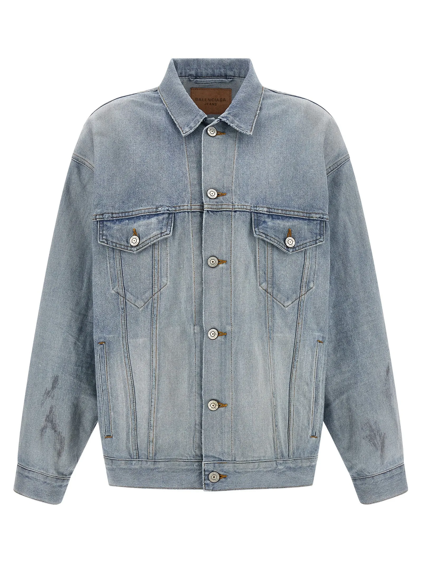 Masking Tape Puffer Jackets Light Blue sold by Wanan Luxury
