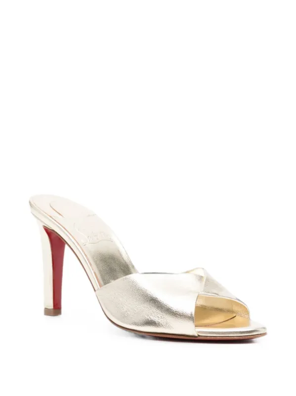 Fanny Leather Mules made by Christian Louboutin