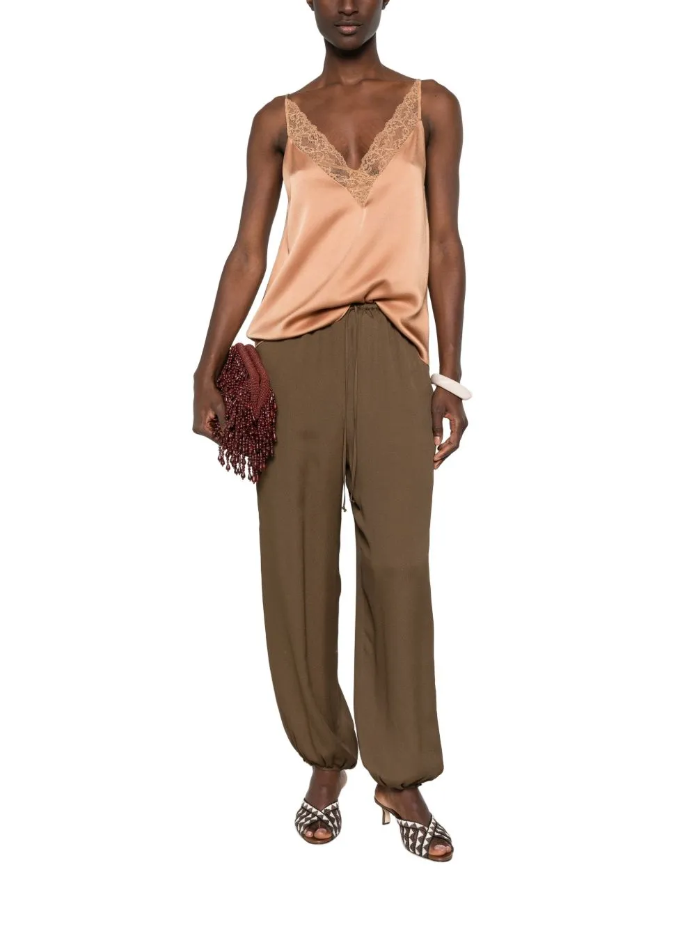 Silk Blend Trousers sold by Wanan Luxury product image thumbnail 2