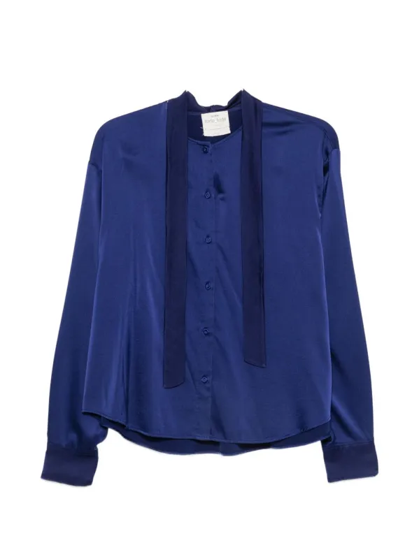 Silk Bow-Tie Shirt made by Forte Forte