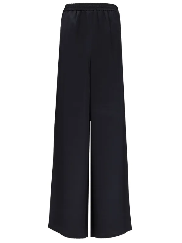 Soft In Heavy Silk Trousers Blue made by MaxMara