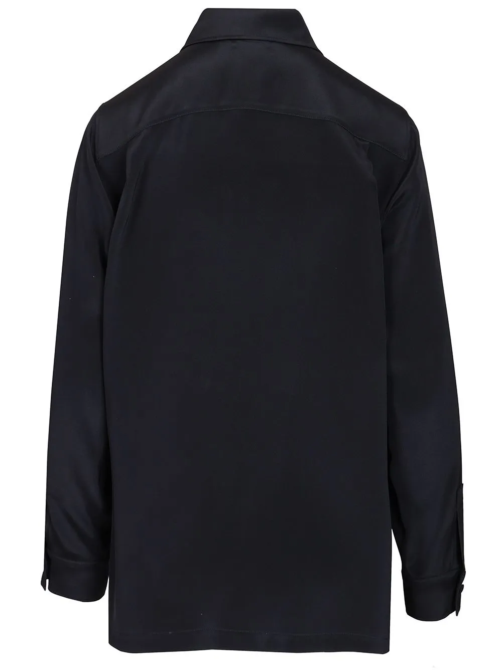 Shirt In Silk CrêPe De Chine Shirts Blue sold by Wanan Luxury product image thumbnail 2