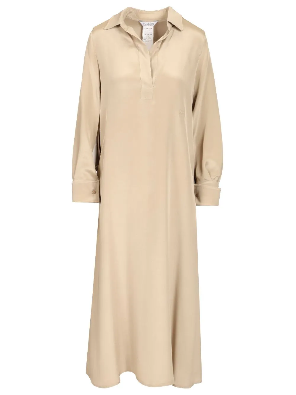 Polo Dress In Silk CrêPe De Chine Dresses Beige sold by Wanan Luxury