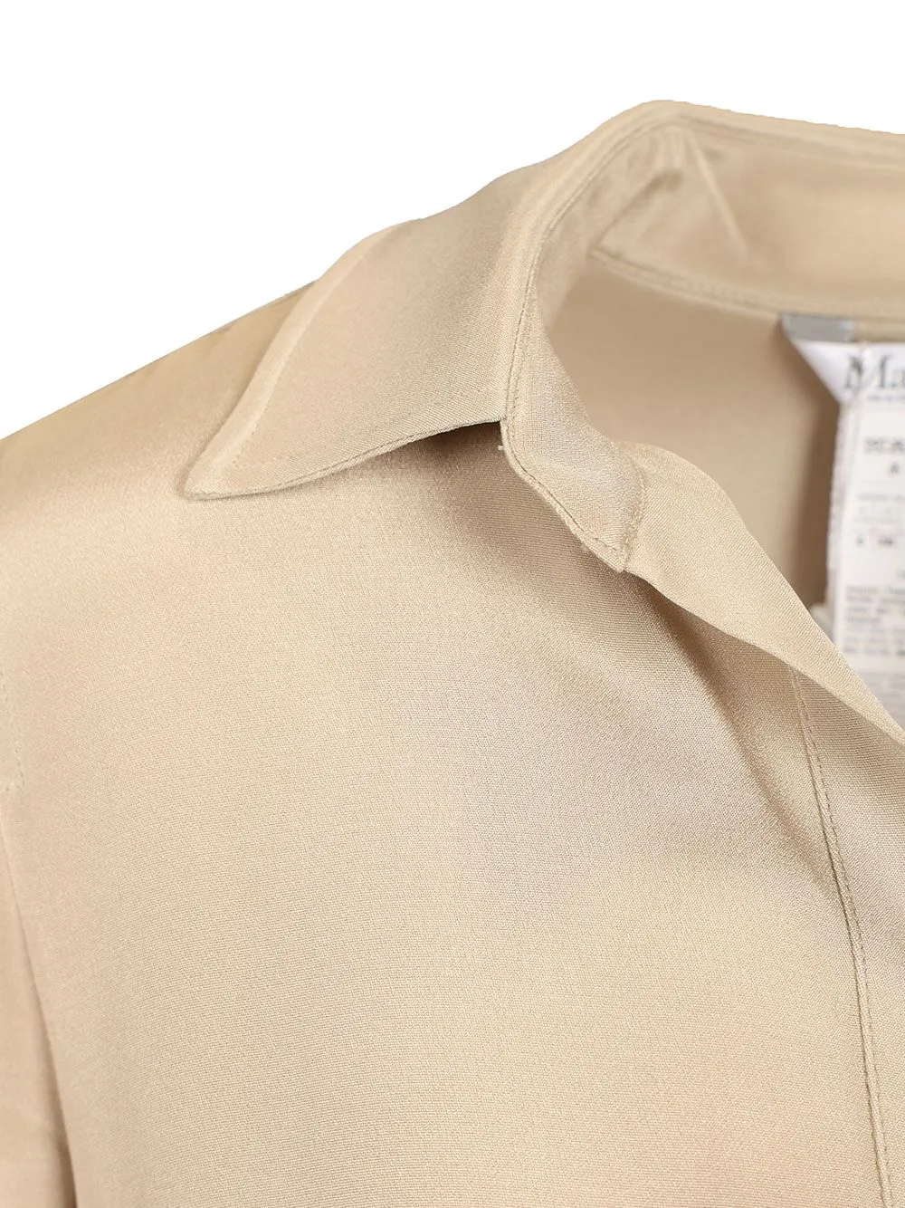 Polo Dress In Silk CrêPe De Chine Dresses Beige sold by Wanan Luxury product image thumbnail 5