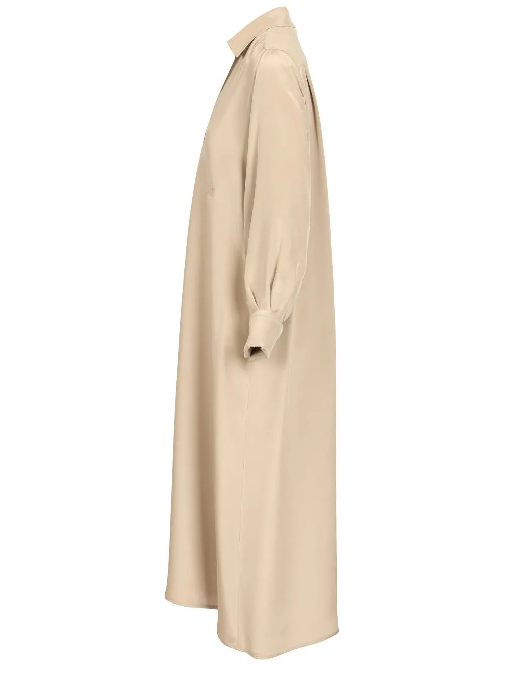 Polo Dress In Silk CrêPe De Chine Dresses Beige sold by Wanan Luxury product image thumbnail 3
