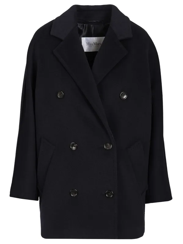Madame Short Coat Coats Blue made by MaxMara
