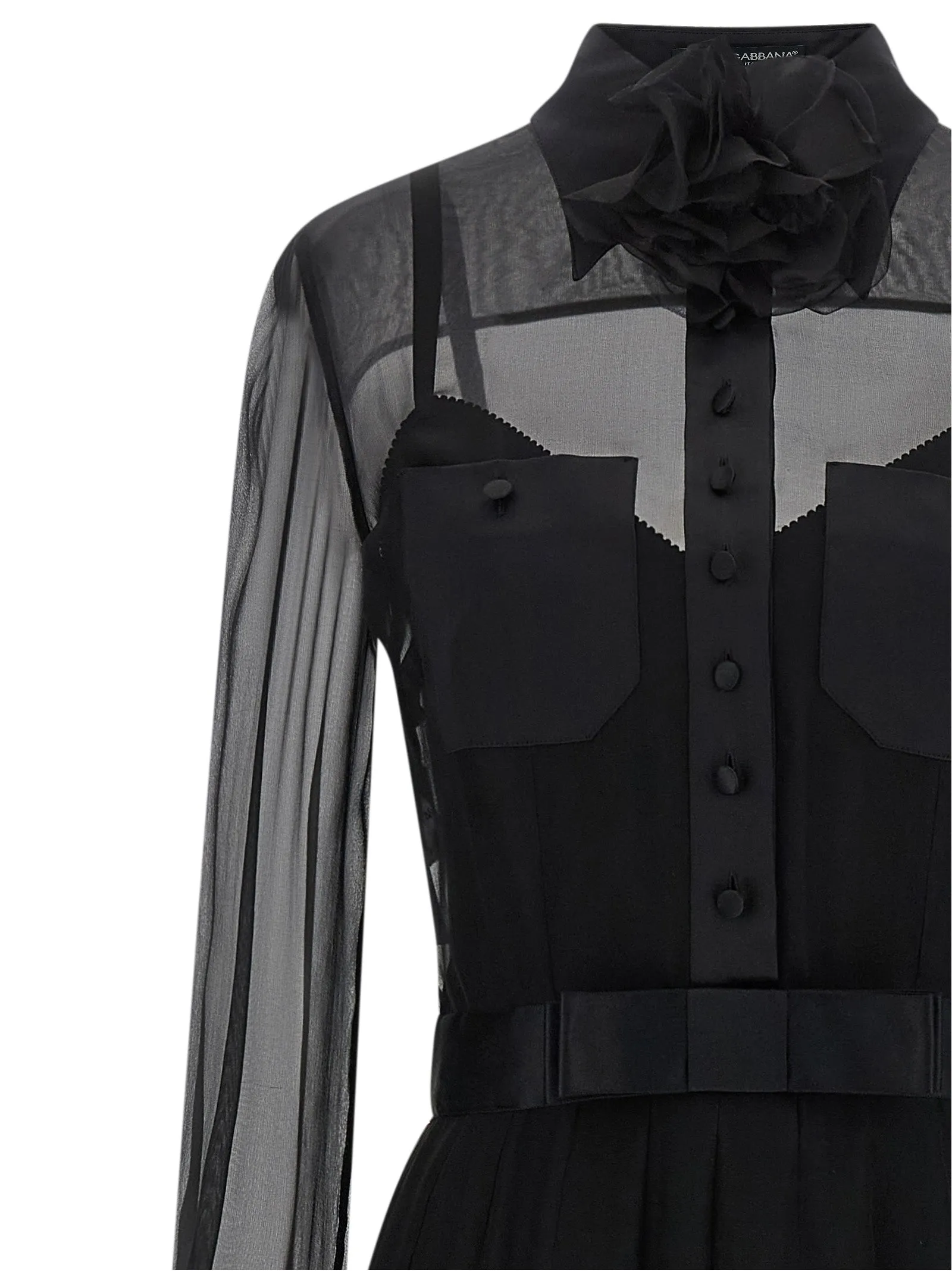 Chiffon Dress Dresses Black sold by Wanan Luxury product image thumbnail 3