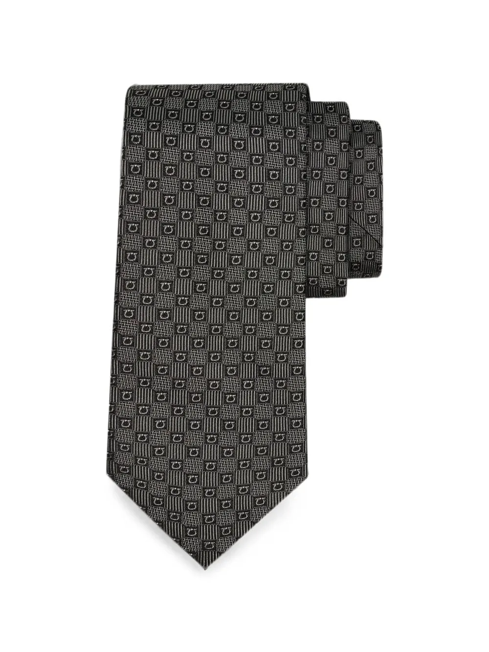 Gancini Silk Jacquard Tie sold by Wanan Luxury product image thumbnail 3