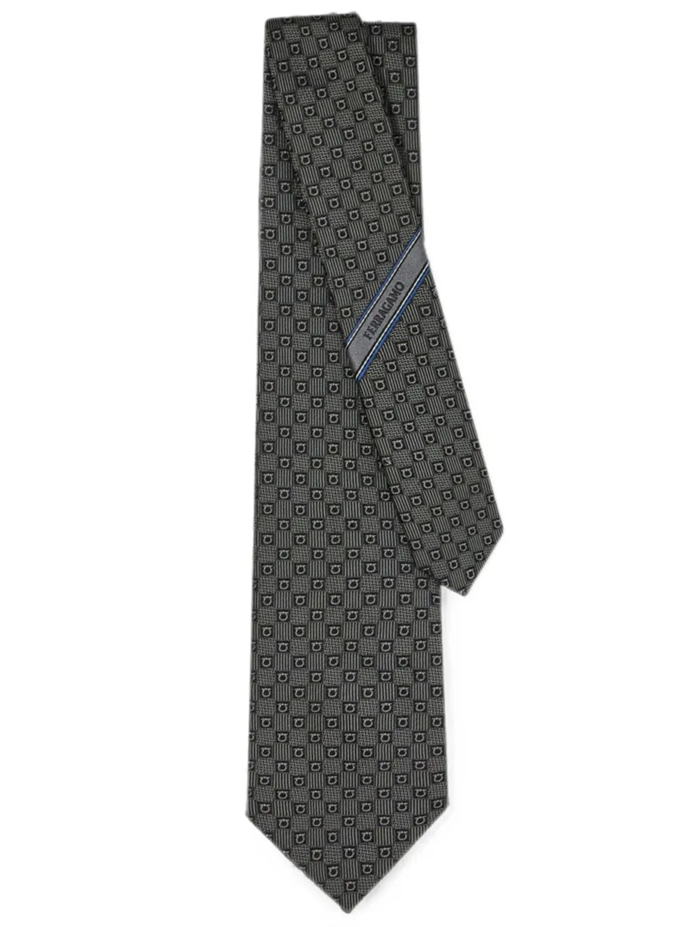 Gancini Silk Jacquard Tie sold by Wanan Luxury
