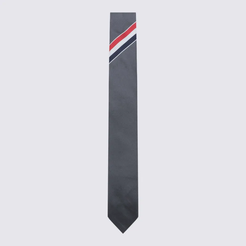 Ties Dark Grey made by Thom Browne