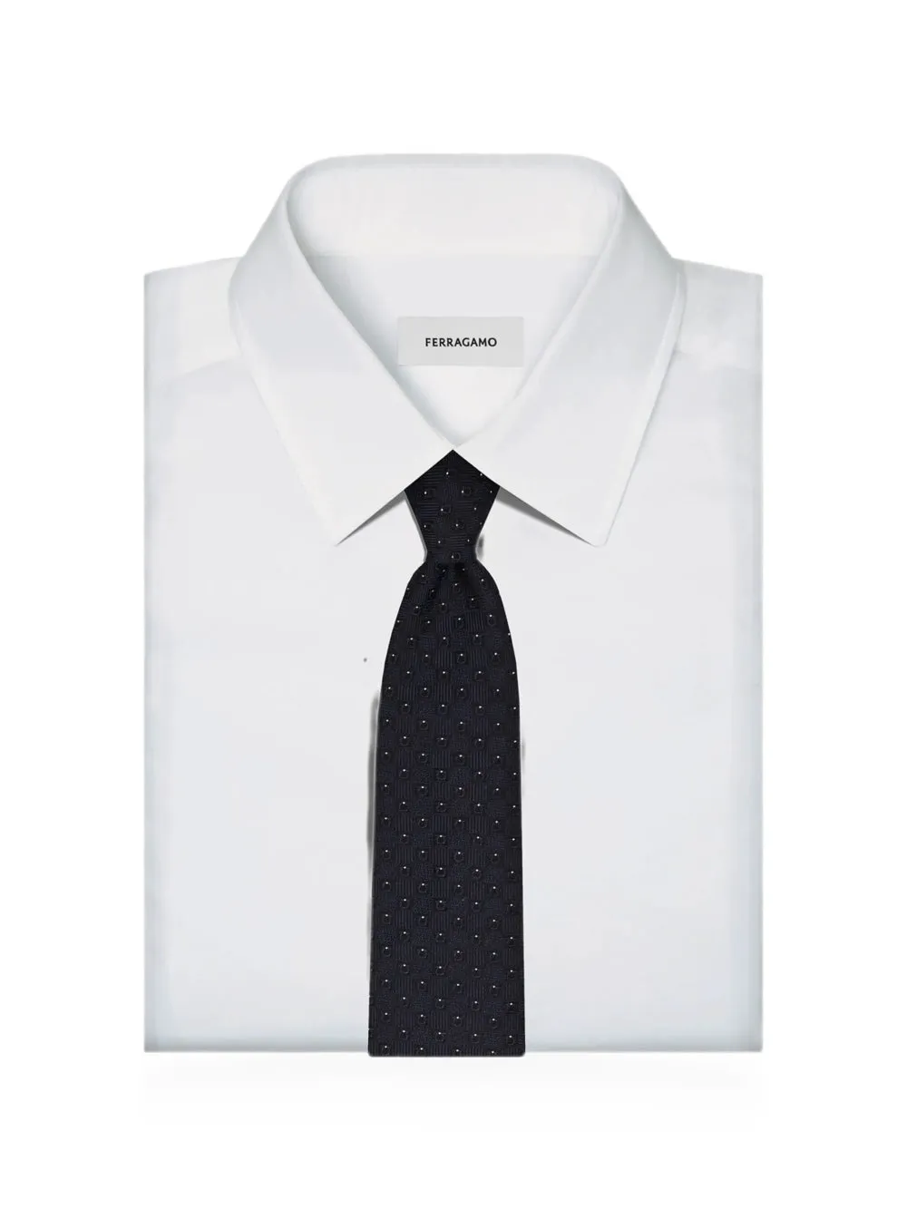 Gancini Silk Jacquard Tie sold by Wanan Luxury product image thumbnail 3