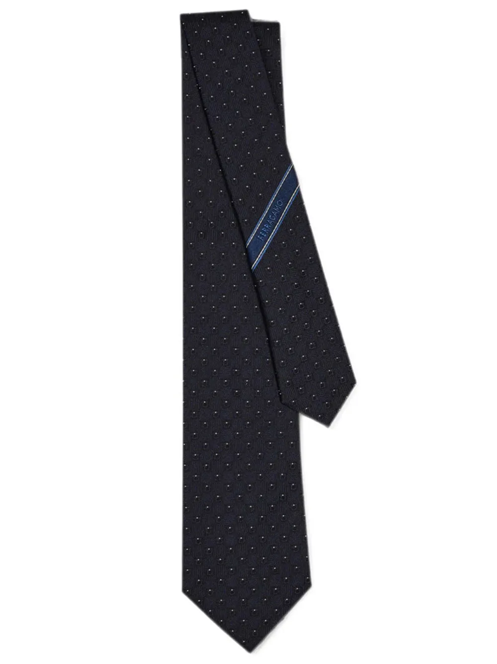 Gancini Silk Jacquard Tie sold by Wanan Luxury