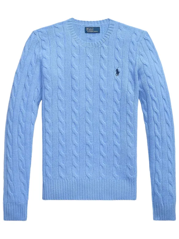 Cable Wool And Cashmere Crewneck Jumper made by Polo by Ralph Lauren