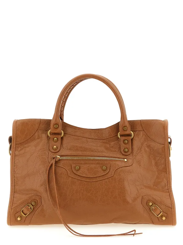 Le City M Hand Bags Brown made by Balenciaga