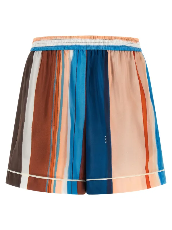 Venetian Stripes Bermuda And Short Multicolor made by Fendi